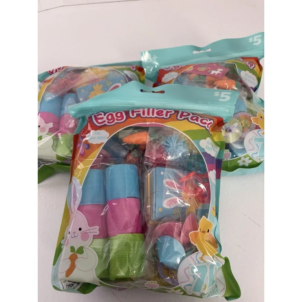 Lot Of 3 Bags 70 PCS Easter Egg Fillers Party Favors Kids Basket Stuffers New